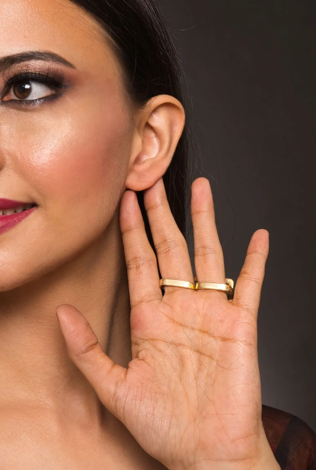 Bentlea Rectangular Adjustable Ring