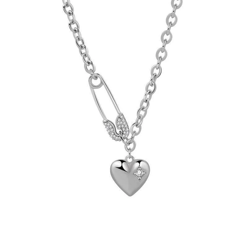 Best Gift ideas - Elegant Charm Vintage LOVE Heart AAA Zircon Sweater Necklace