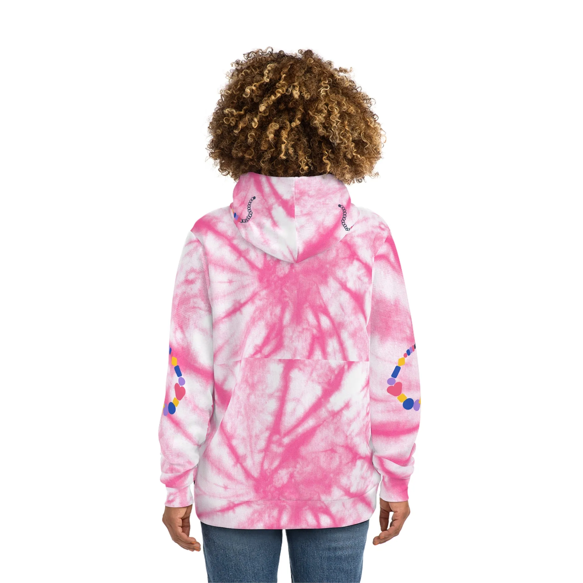 Bestie Bracelets & Tie Dye Paired Paws Pullovers Human Hoodie
