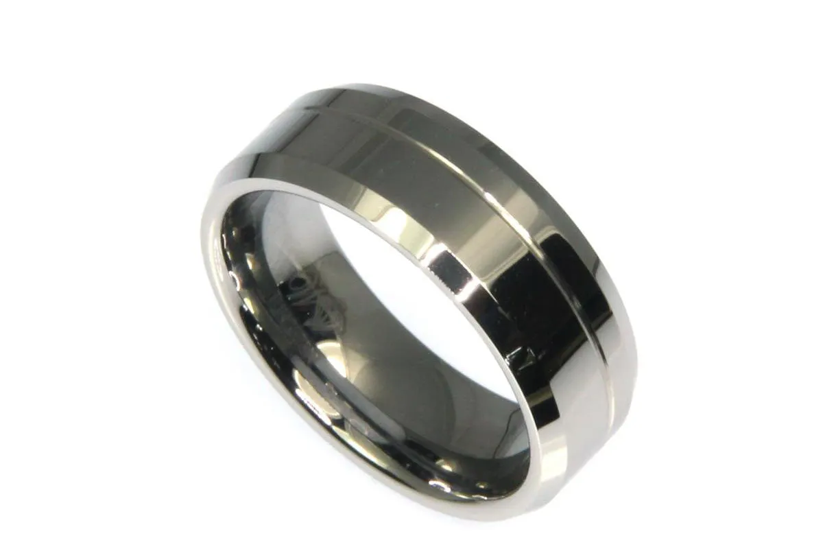 Beveled Edge with Offset Line Band