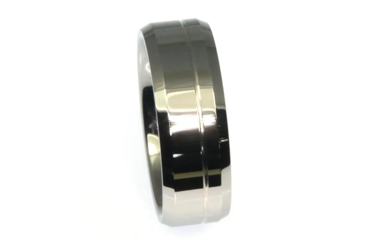 Beveled Edge with Offset Line Band