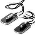 Biker Men's Black  Silver Tone Scorpion Pendant Necklace