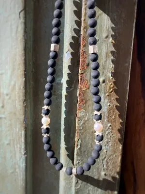 Black Etna Lava Necklace