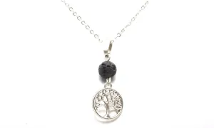 Black Lava Stone Aroma Essential Oil Diffuser Necklace