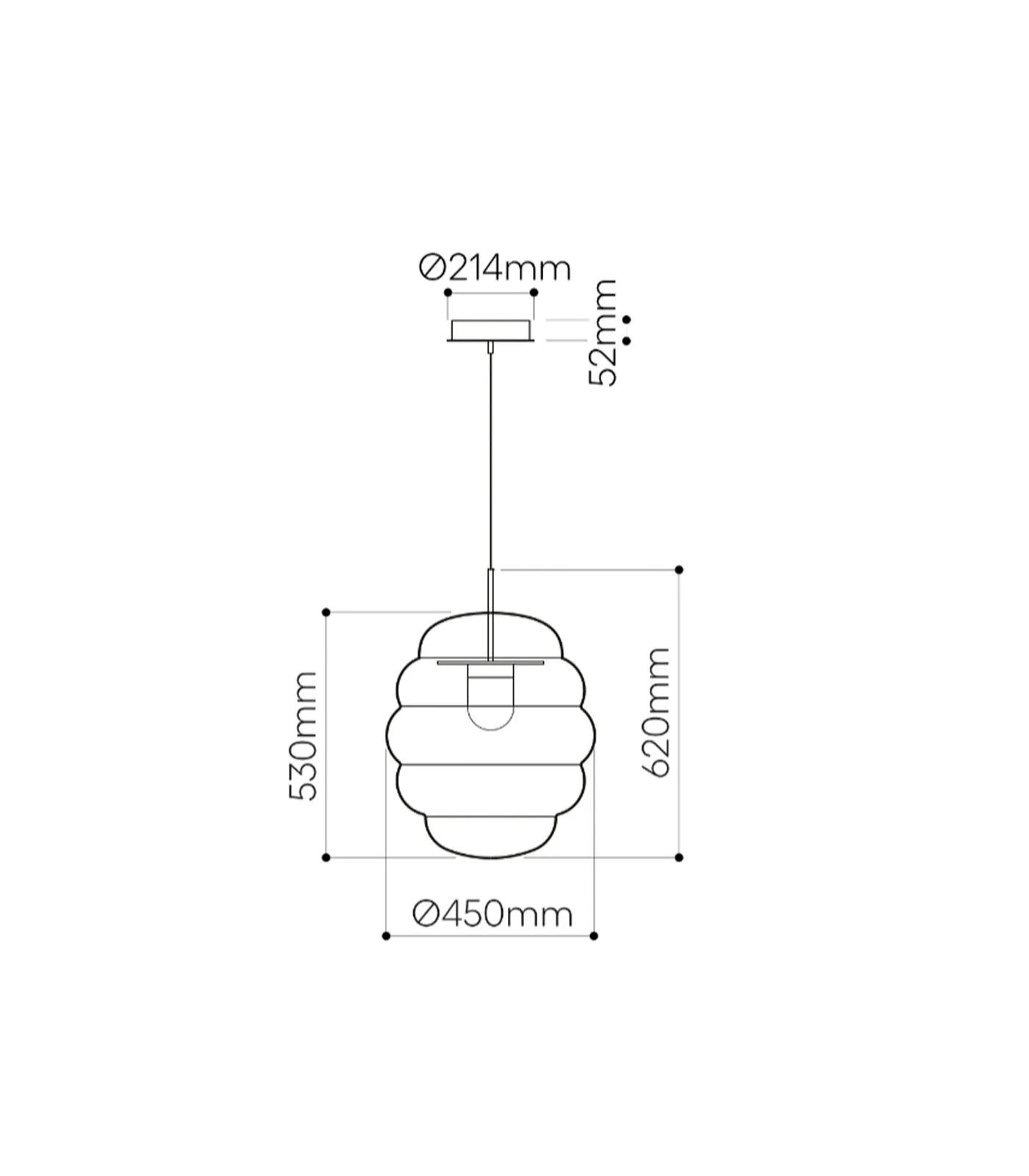 Blimp Pendant Light