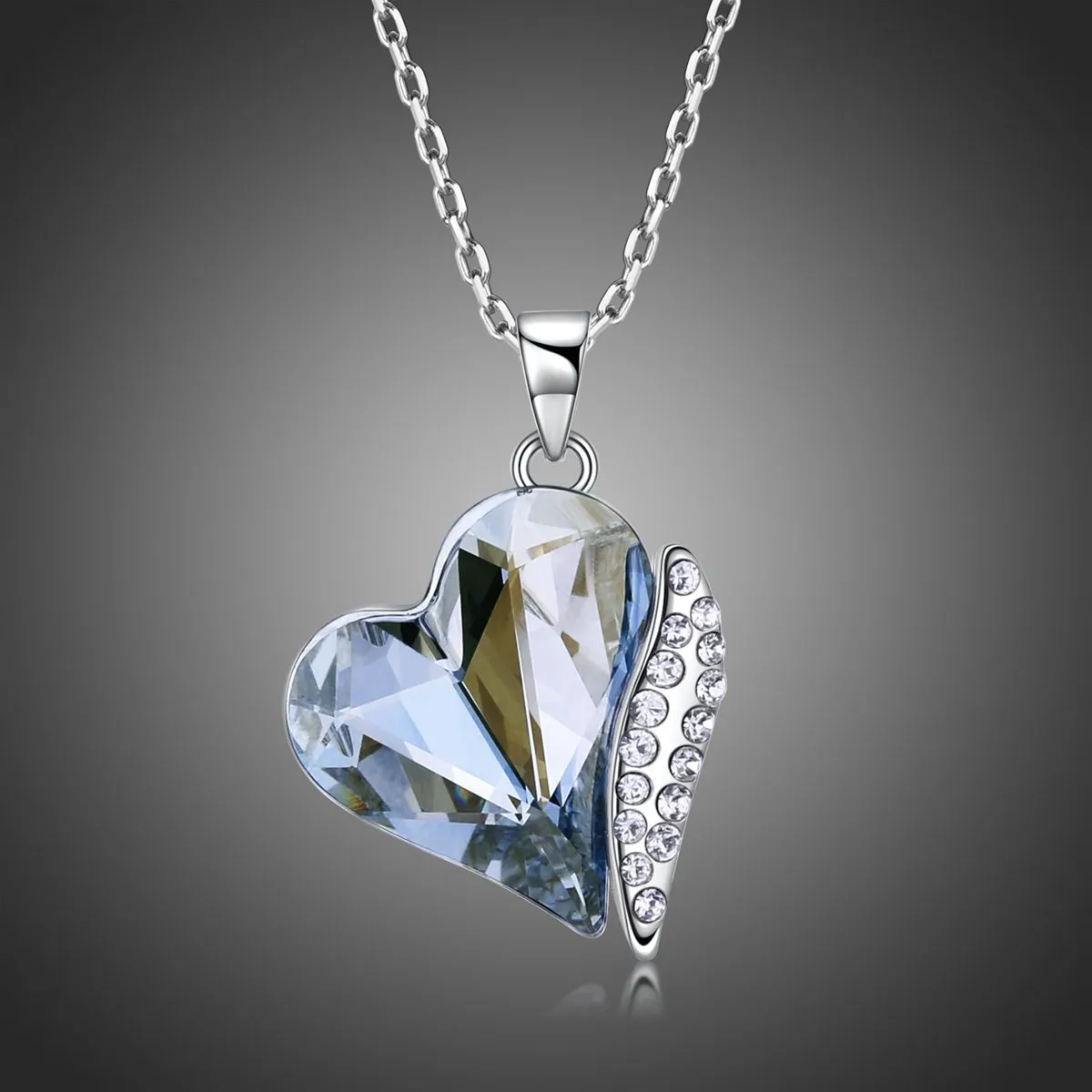 Blue Heart Dangle Pendant KPN0243