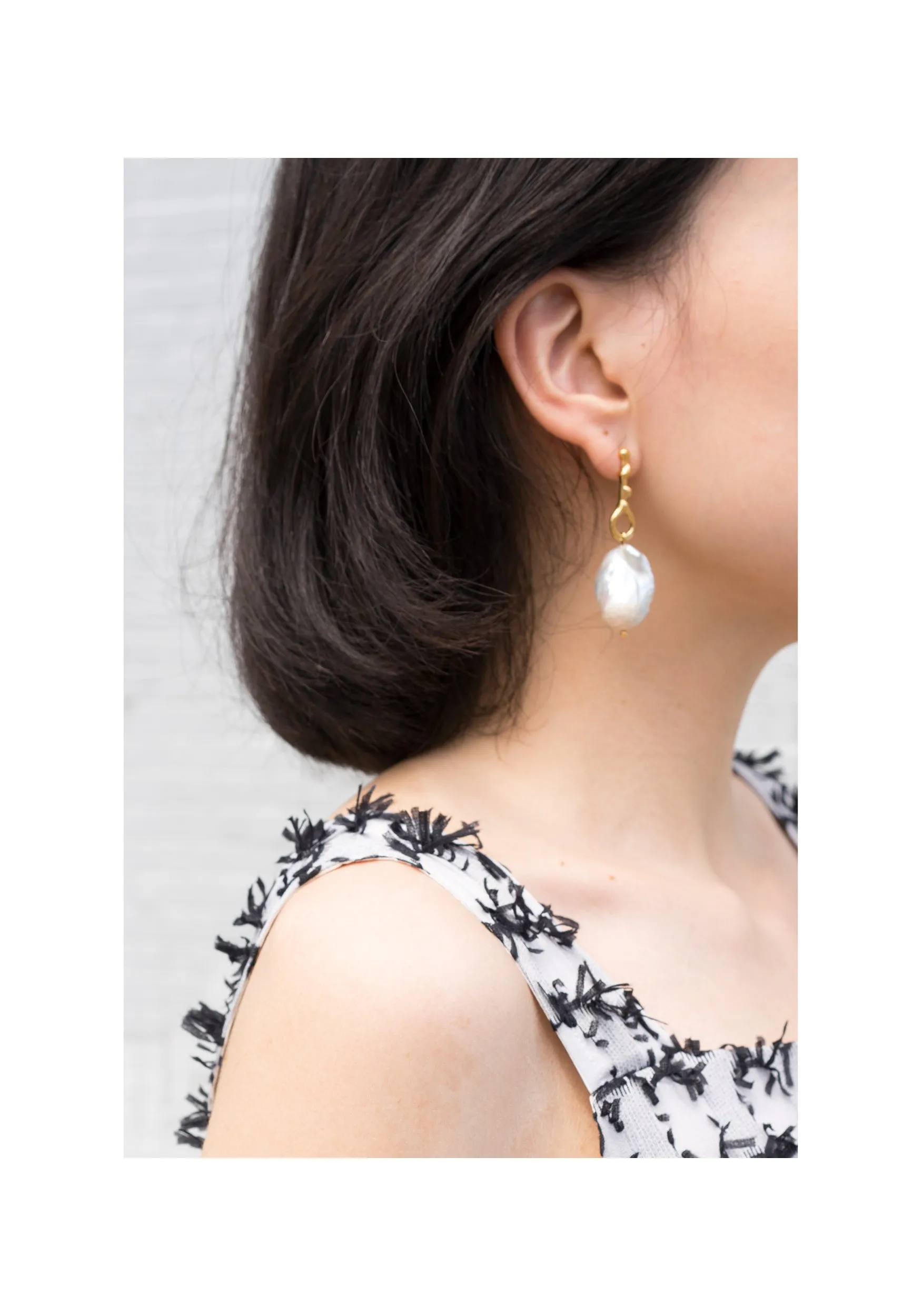 Bold Baroque Pearl Dripping Earrings