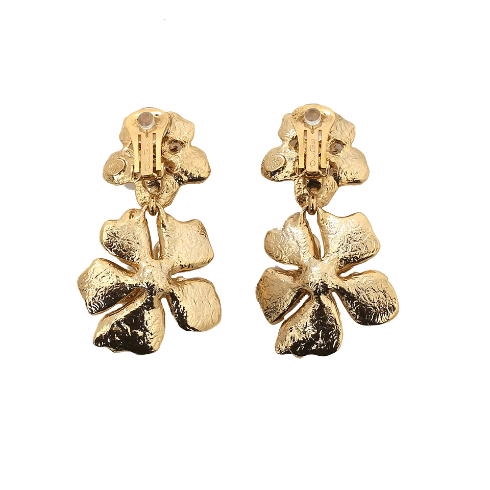 Bold Flower Drop Earrings