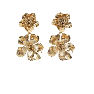 Bold Flower Drop Earrings
