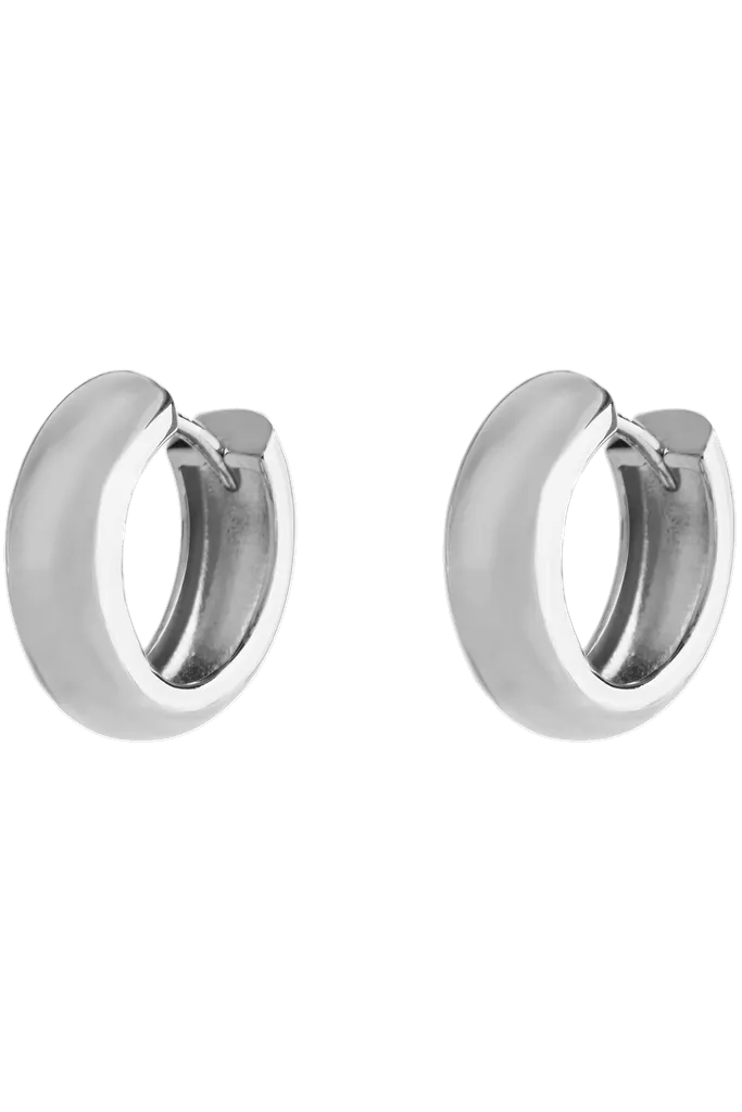 Bold Lightweight Hoops Silver