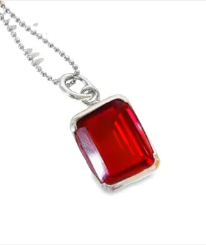 Bold Red Ruby Pendant