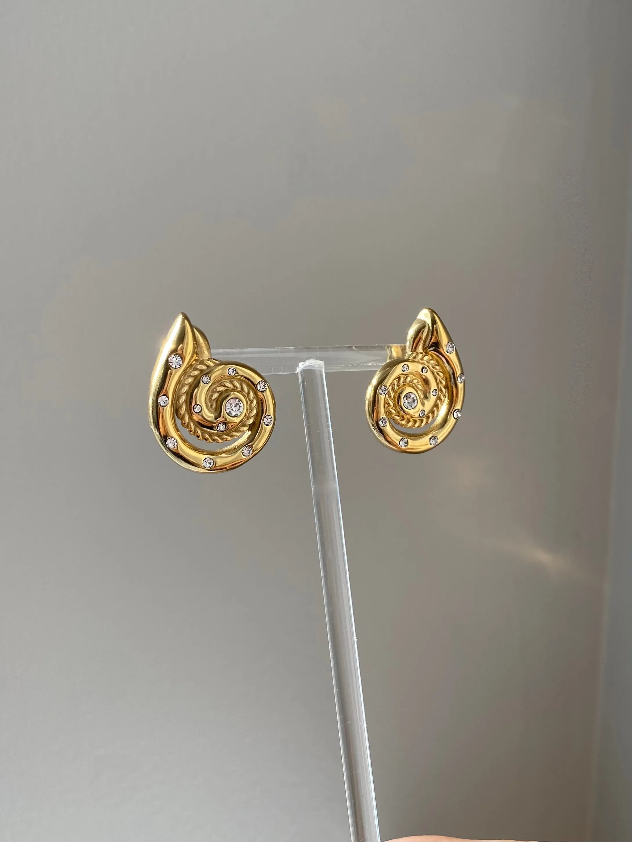 Bold Seashell Stud Earrings