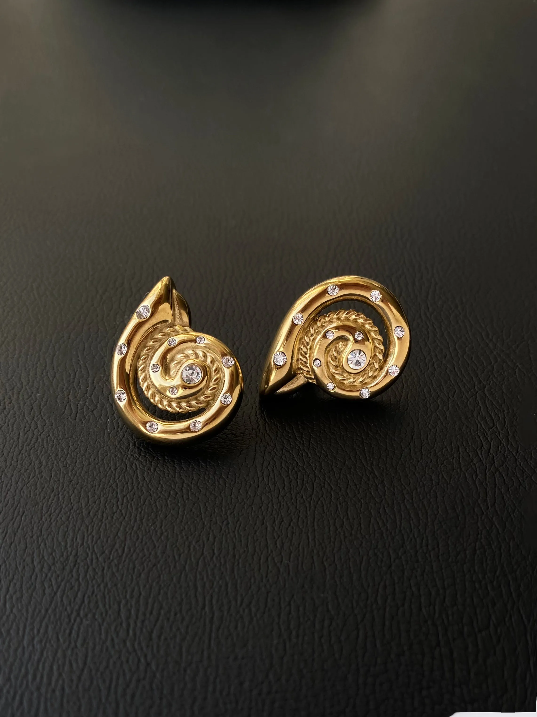 Bold Seashell Stud Earrings