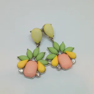 BOLD SPRING CRYSTAL STATEMENT EARRINGS