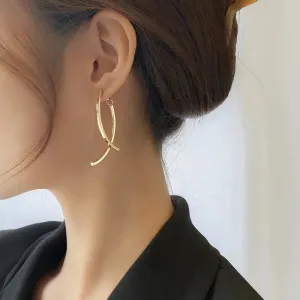 Bold Stainless Steel Star Punk Stud Earrings