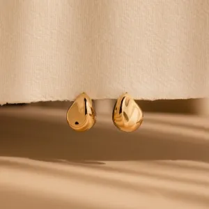 Bold Teardrop Stud Earrings