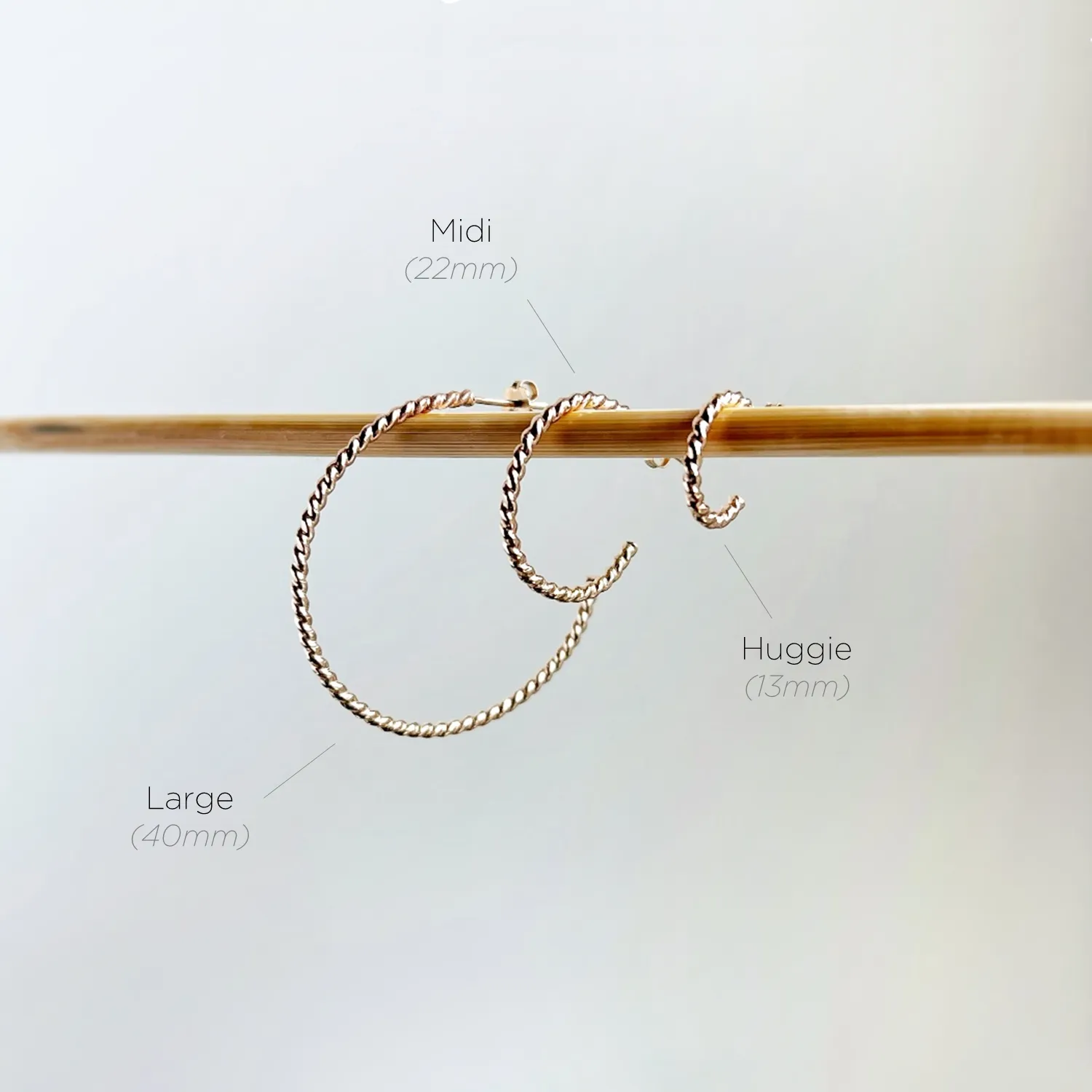 Bold Twisted Hoops