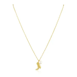 Boot N' Pearl Necklace