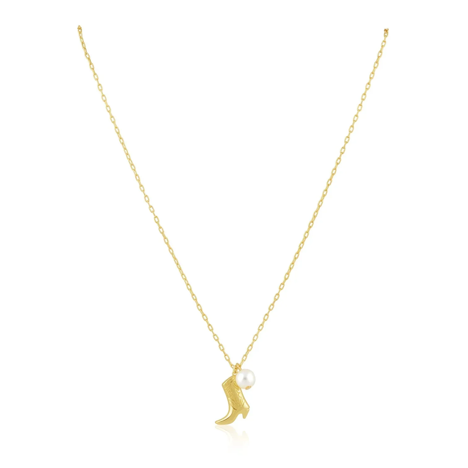 Boot N' Pearl Necklace
