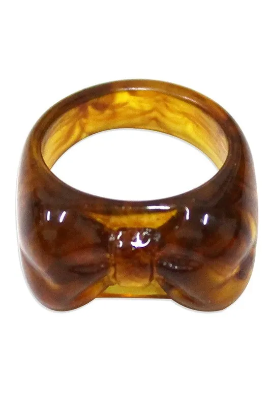 Bow Ring - Tortoiseshell