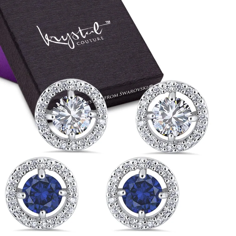 Boxed 2 Pairs Cosmos Stud Earrings Set