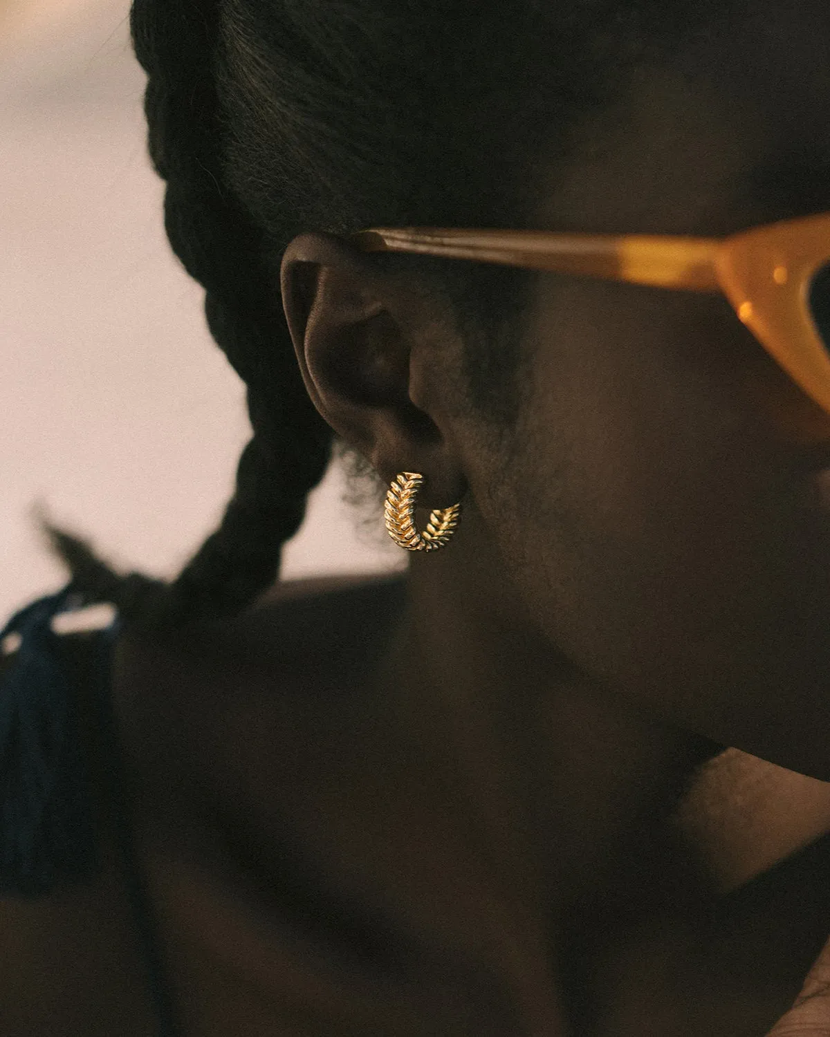 Braided Bold Hoops | Gold
