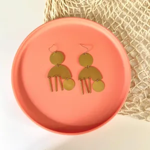 Brass Earrings No. 38