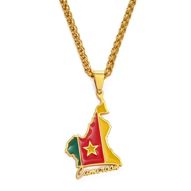 Cameroon Country Flag Pendant