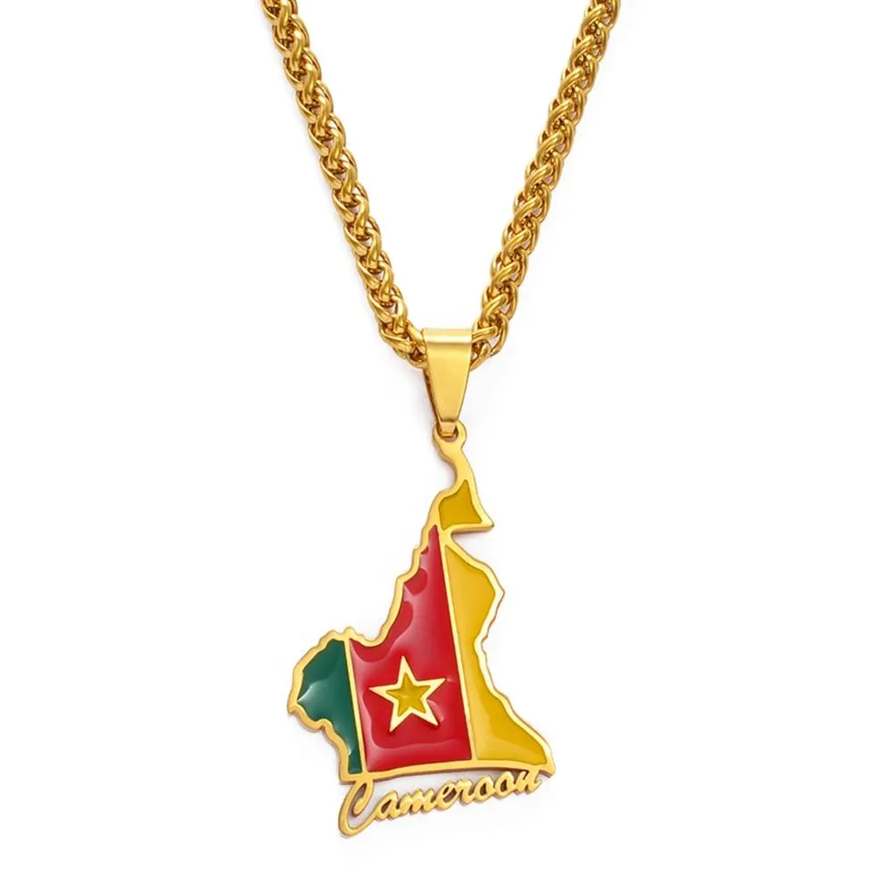 Cameroon Country Flag Pendant