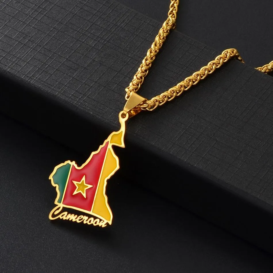Cameroon Country Flag Pendant