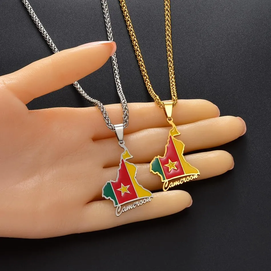 Cameroon Country Flag Pendant