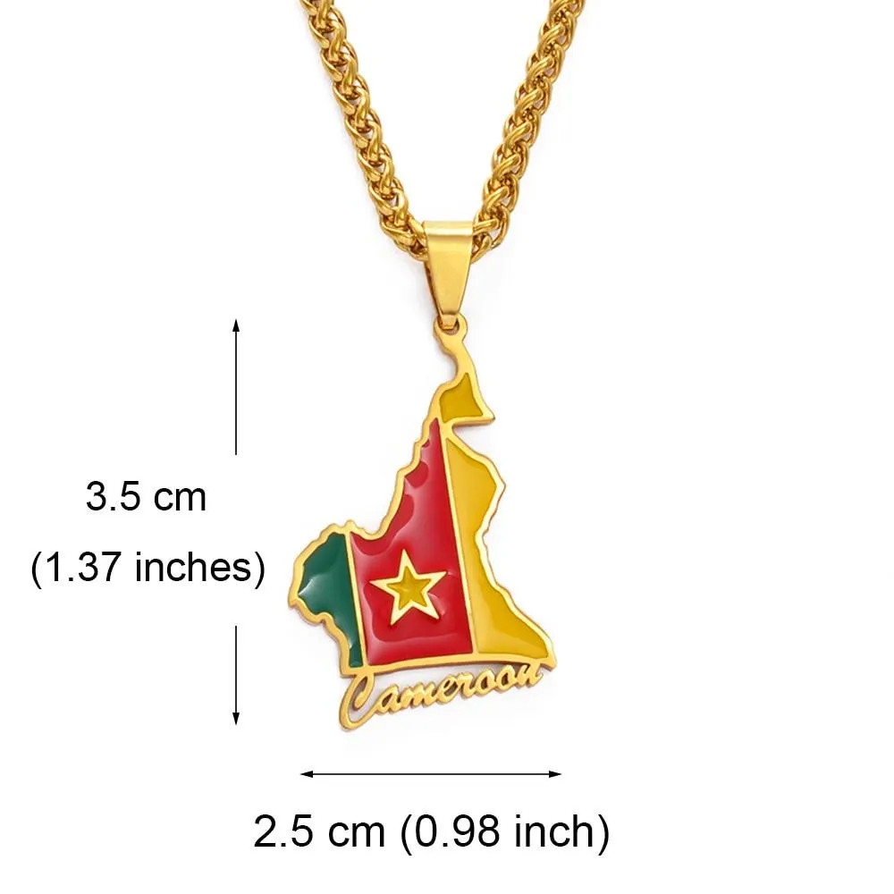 Cameroon Country Flag Pendant