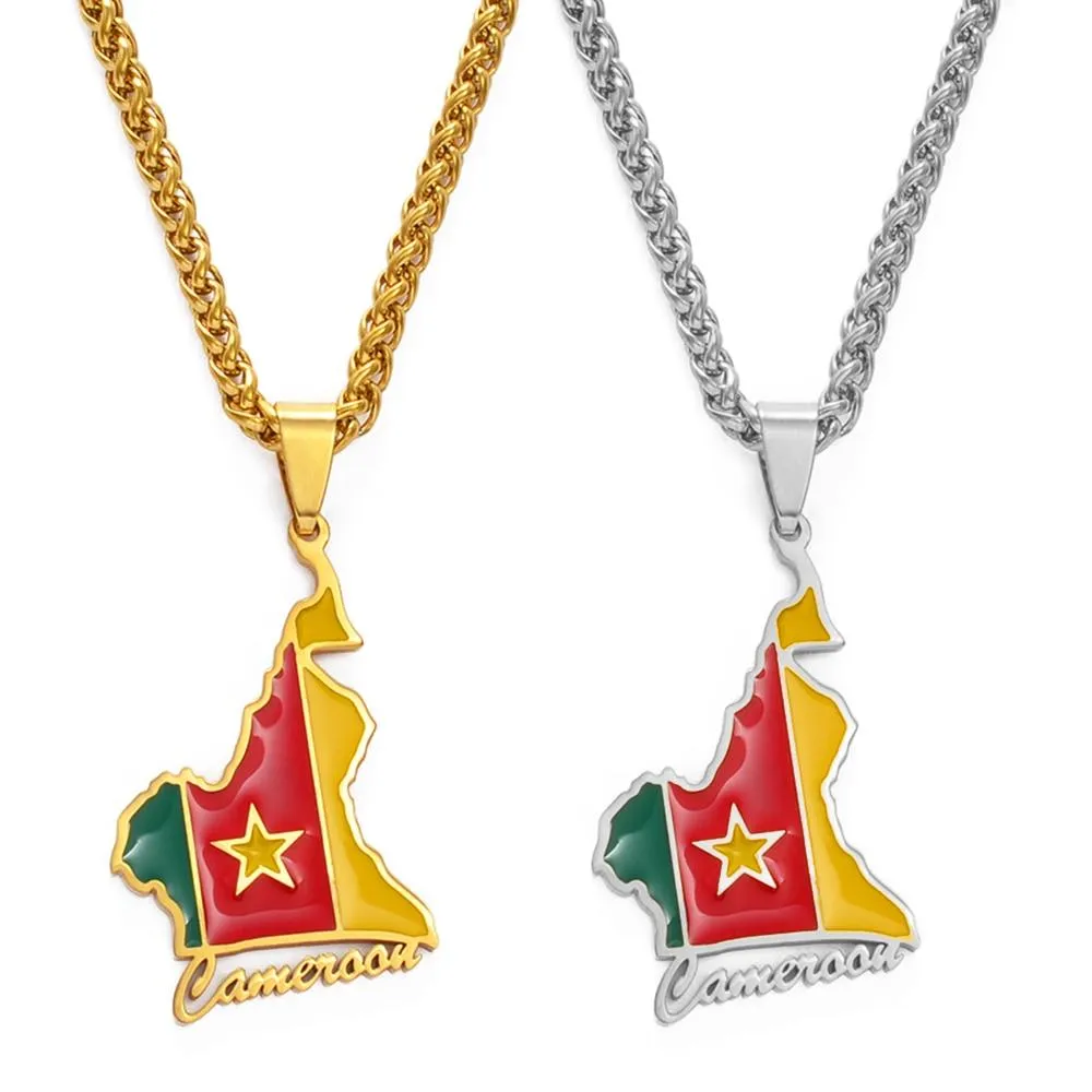 Cameroon Country Flag Pendant