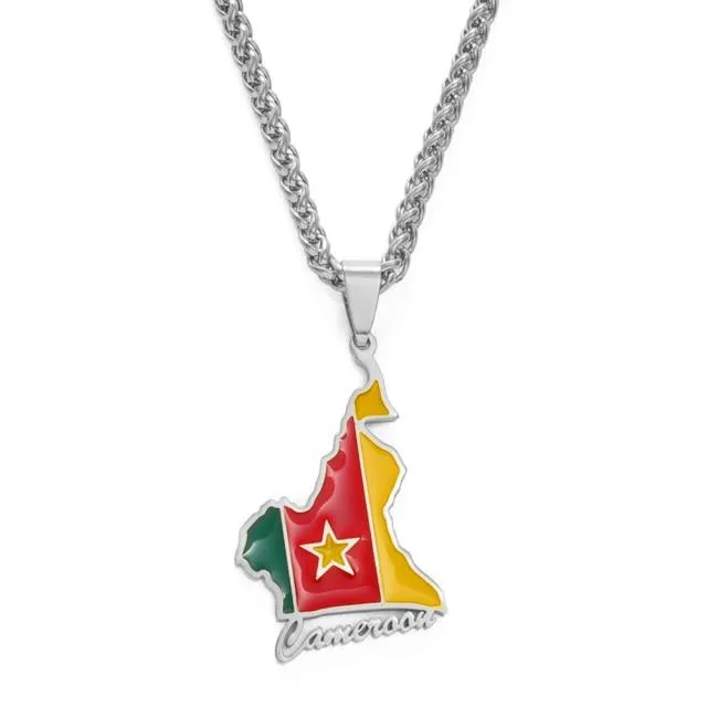 Cameroon Country Flag Pendant