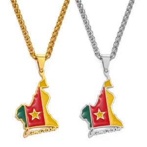 Cameroon Country Flag Pendant