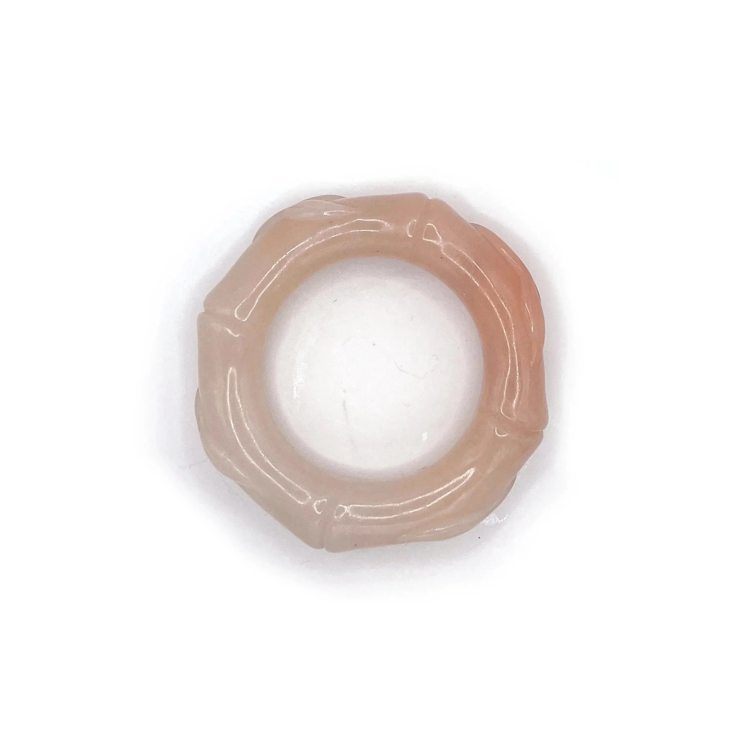 Candy Bamboo Elegance – Hand-Carved Mongolian Jade Bangle