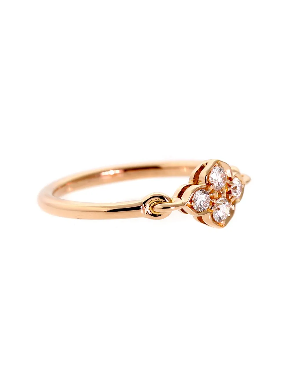 Cartier Flower Diamond Gold Ring