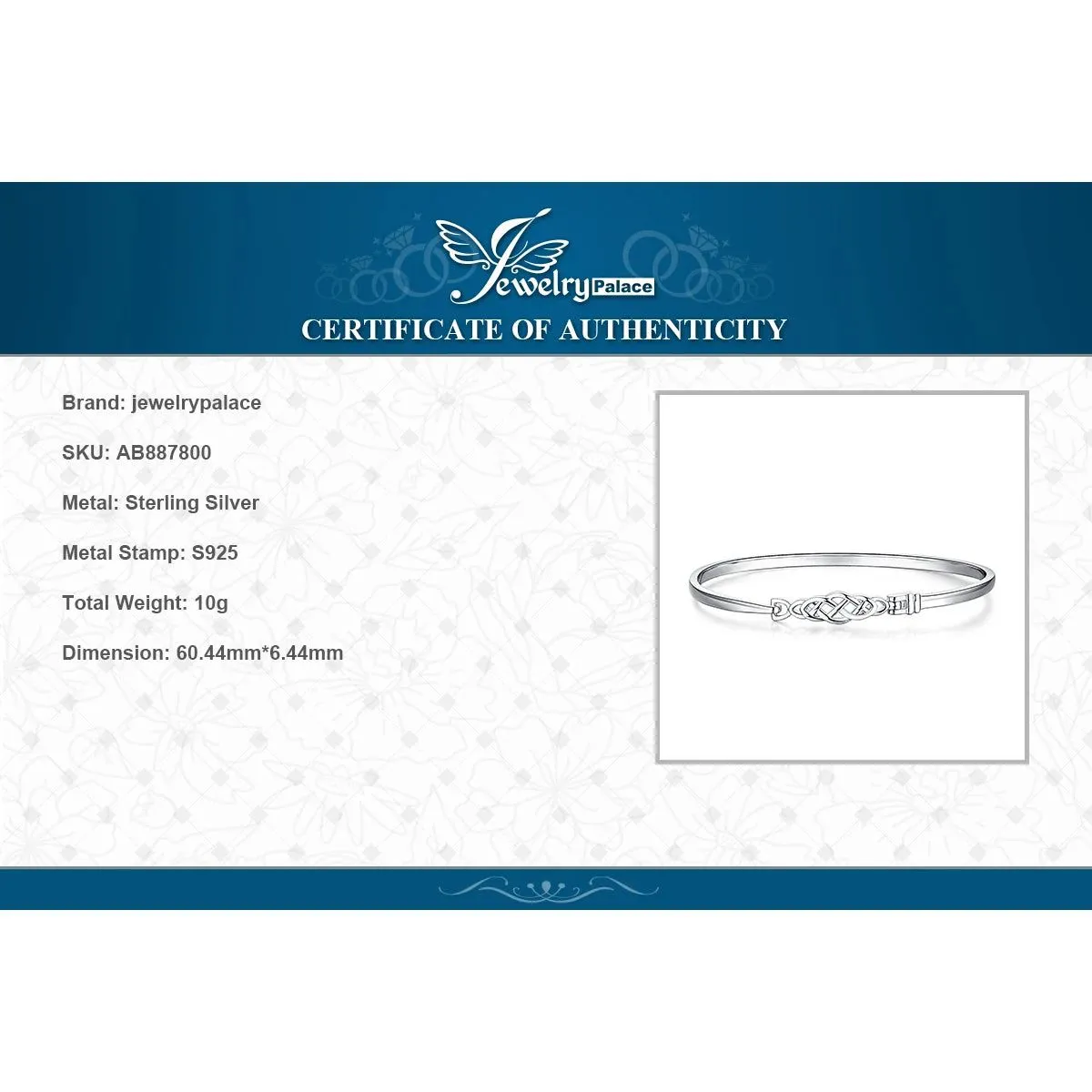 Celtic Elegance: Vintage 925 Sterling Silver Knot Bangle Bracelet for Women