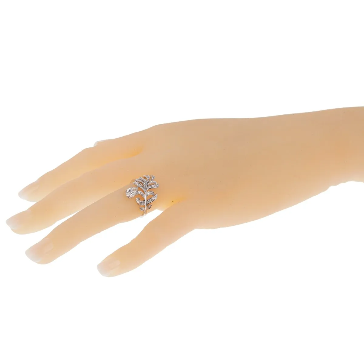 Chanel Plume Diamond Gold Cocktail Ring