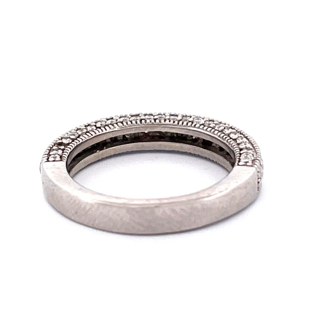Charming 14k White Gold Diamond Band Ring