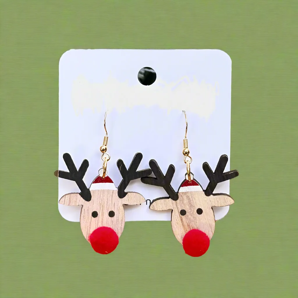 Christmas Reindeer Earrings
