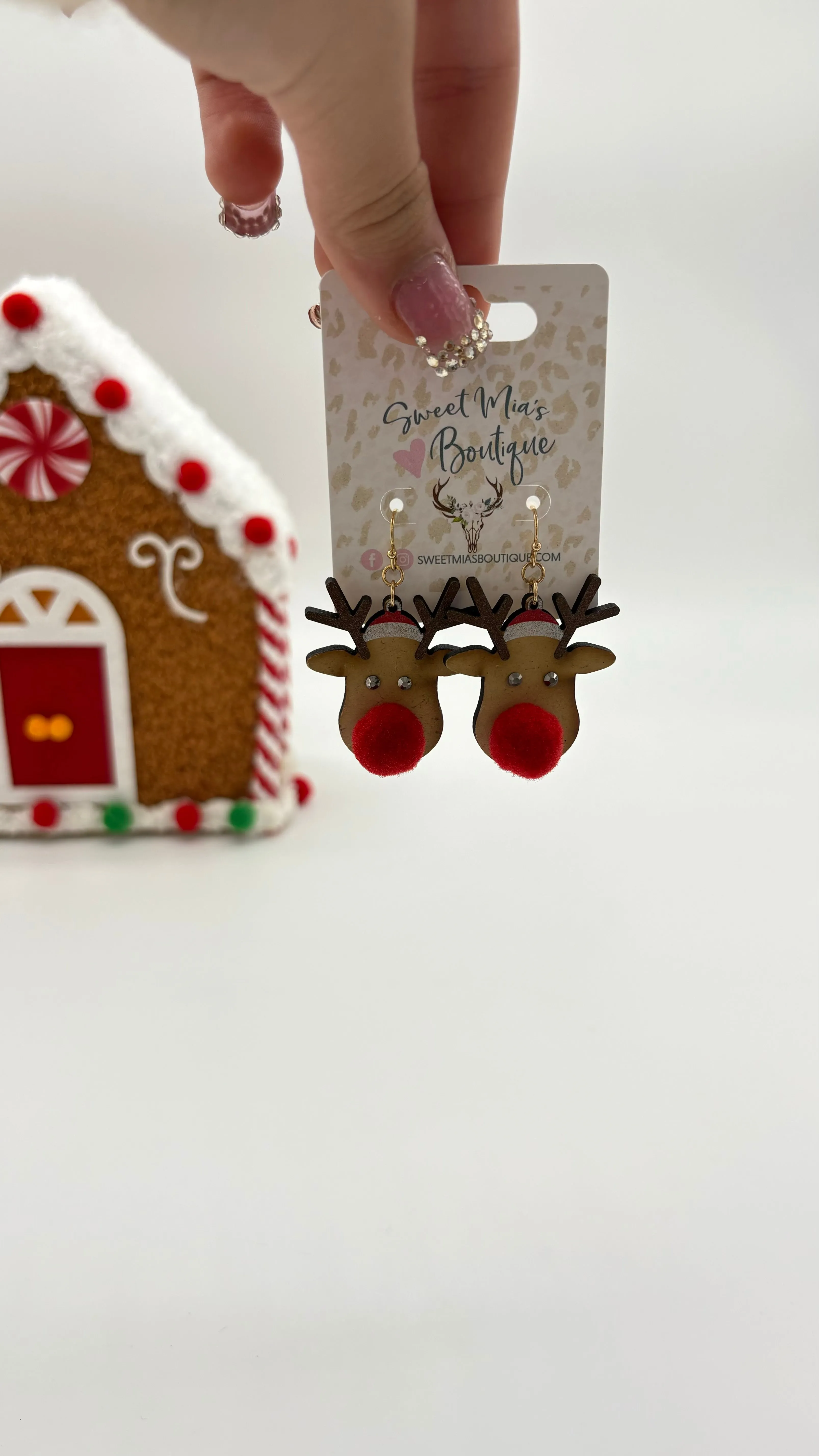Christmas Reindeer Earrings