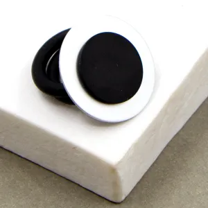 Circle disc contemporary neoprene ring