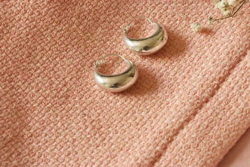 Classic Gold Hoop Earrings - Hypoallergenic Brass and Silver Jewelry for Sensitive Skin - Easy to Clean and Maintain