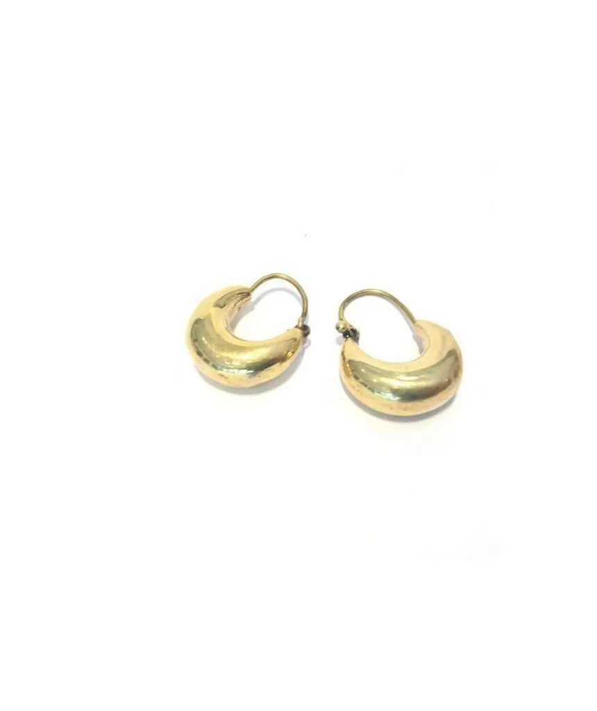 Classic Gold Hoop Earrings - Hypoallergenic Brass and Silver Jewelry for Sensitive Skin - Easy to Clean and Maintain