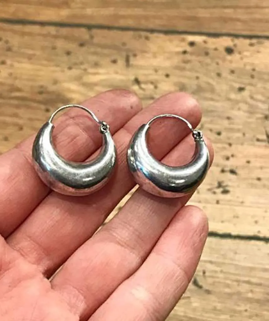 Classic Gold Hoop Earrings - Hypoallergenic Brass and Silver Jewelry for Sensitive Skin - Easy to Clean and Maintain