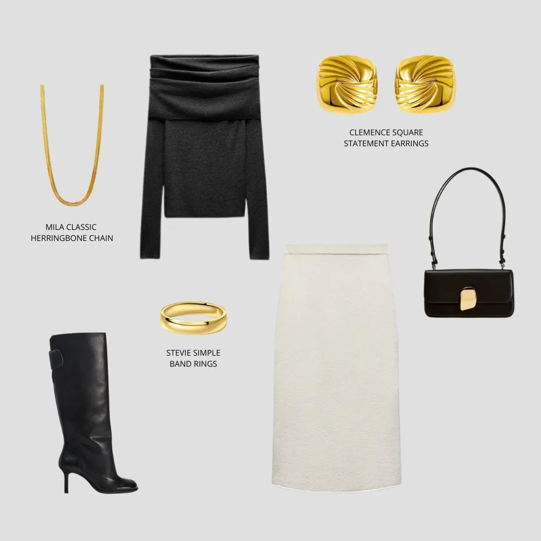 Clemence Square Statement Earrings