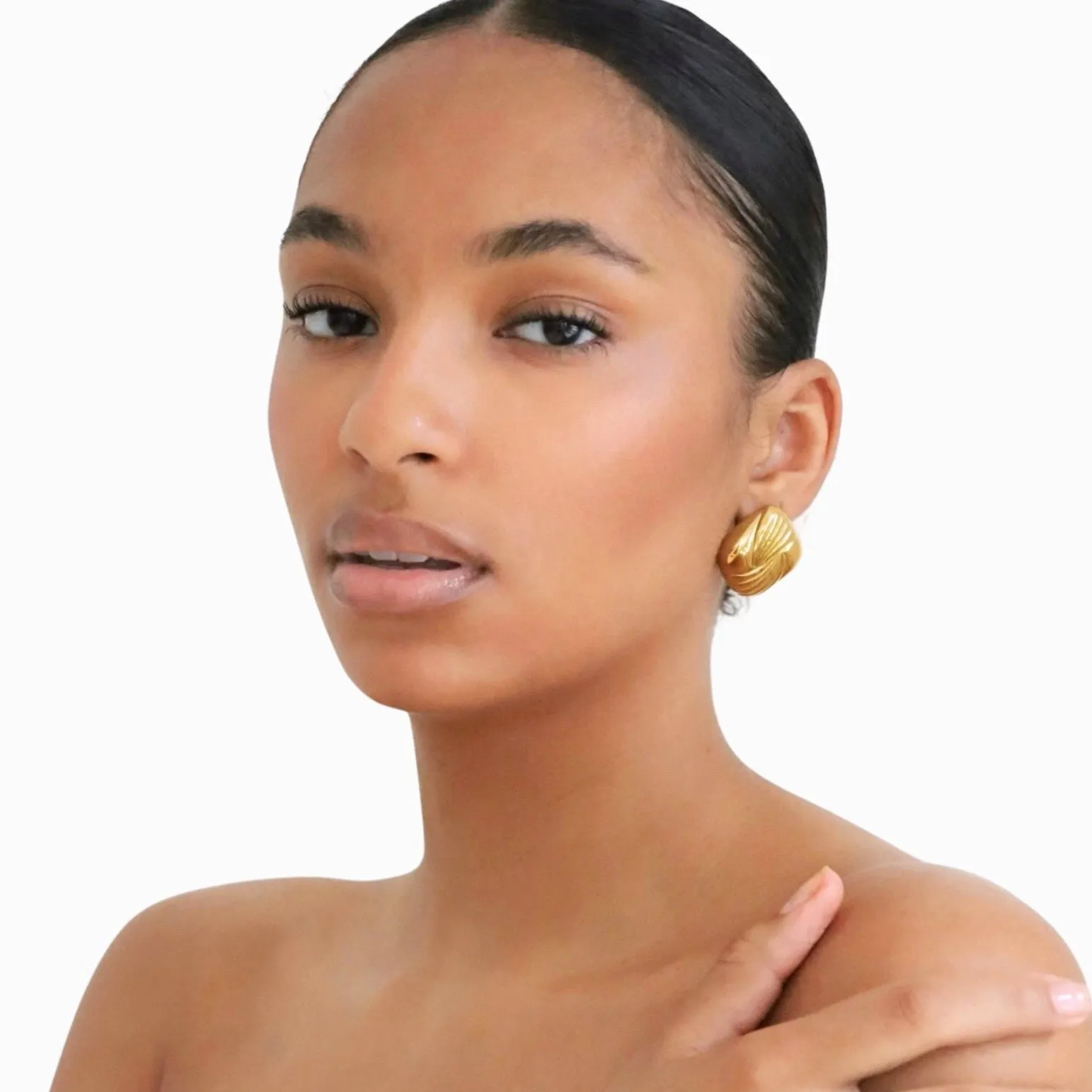 Clemence Square Statement Earrings