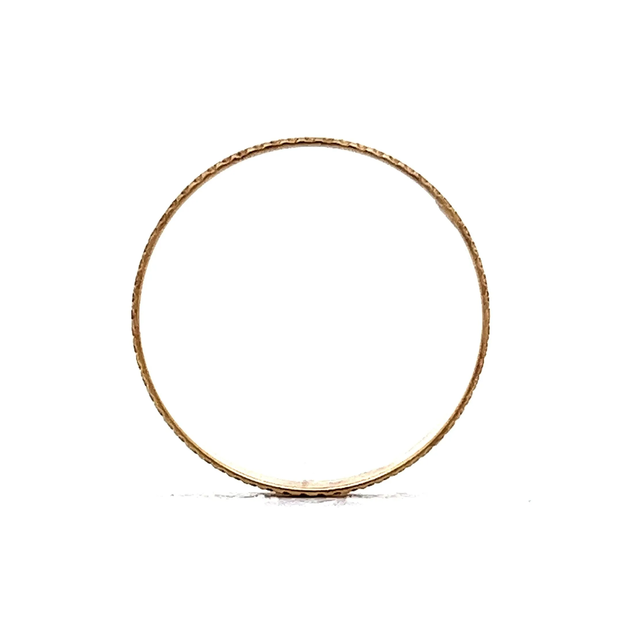 Coin Edged Stacking Band in 18k Yellow Gold