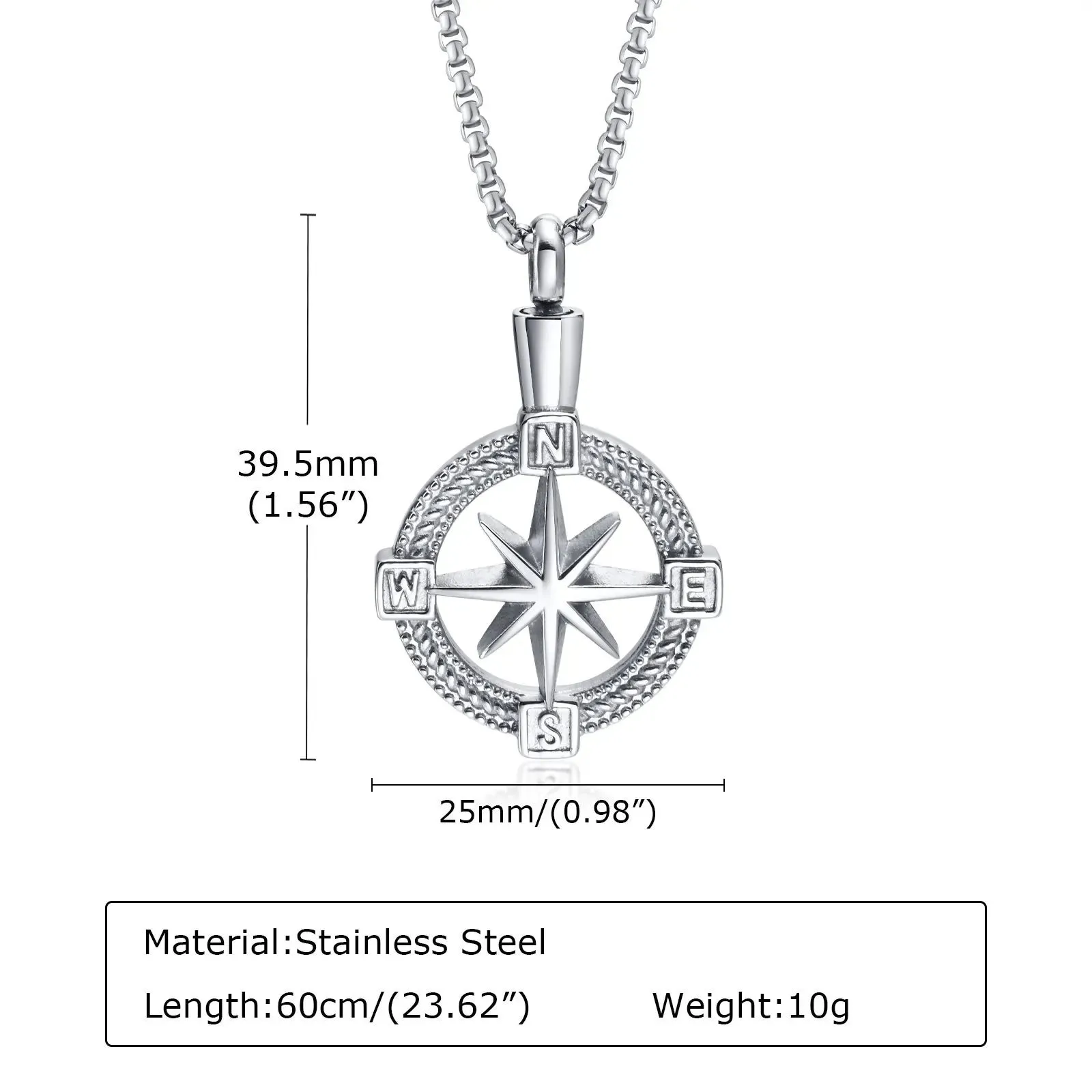 Cool Navigation Compass Necklaces for Men